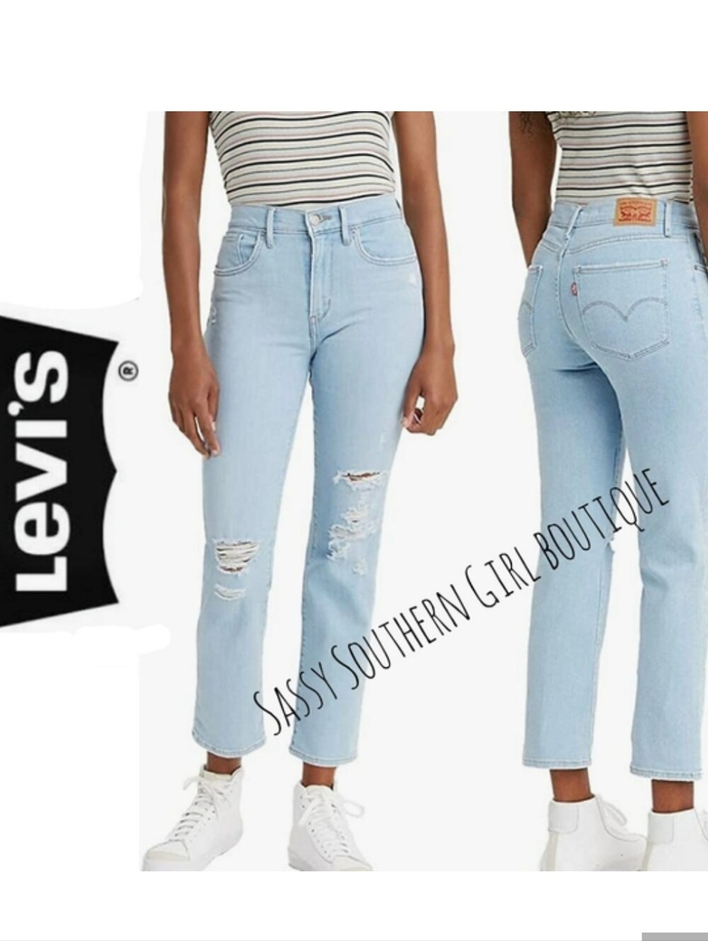 🆕⭐ Levi's 724 High Rise Straight Crop jeans